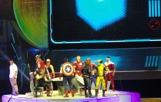 Avengers stand around disappointed Thor brought the hammer down