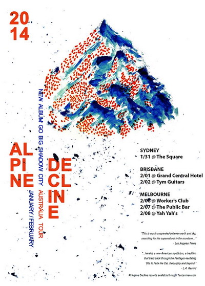 Alpine Decline gig poster from 31 January 2014
